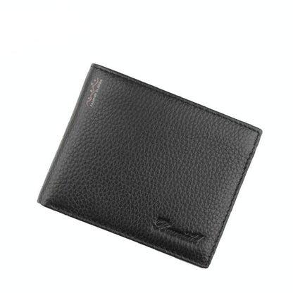 Rfid Men Short Wallet with Card Slots - Black