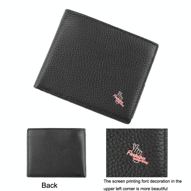 Rfid Men Short Wallet with Card Slots - Black