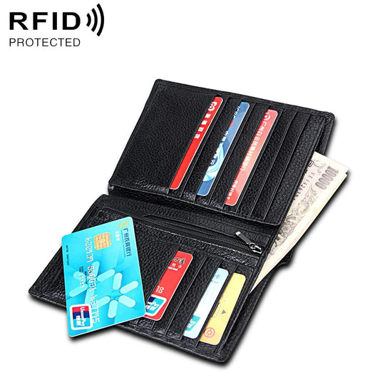 Men Rfid Wallet with Passport Holder - Multi-functional