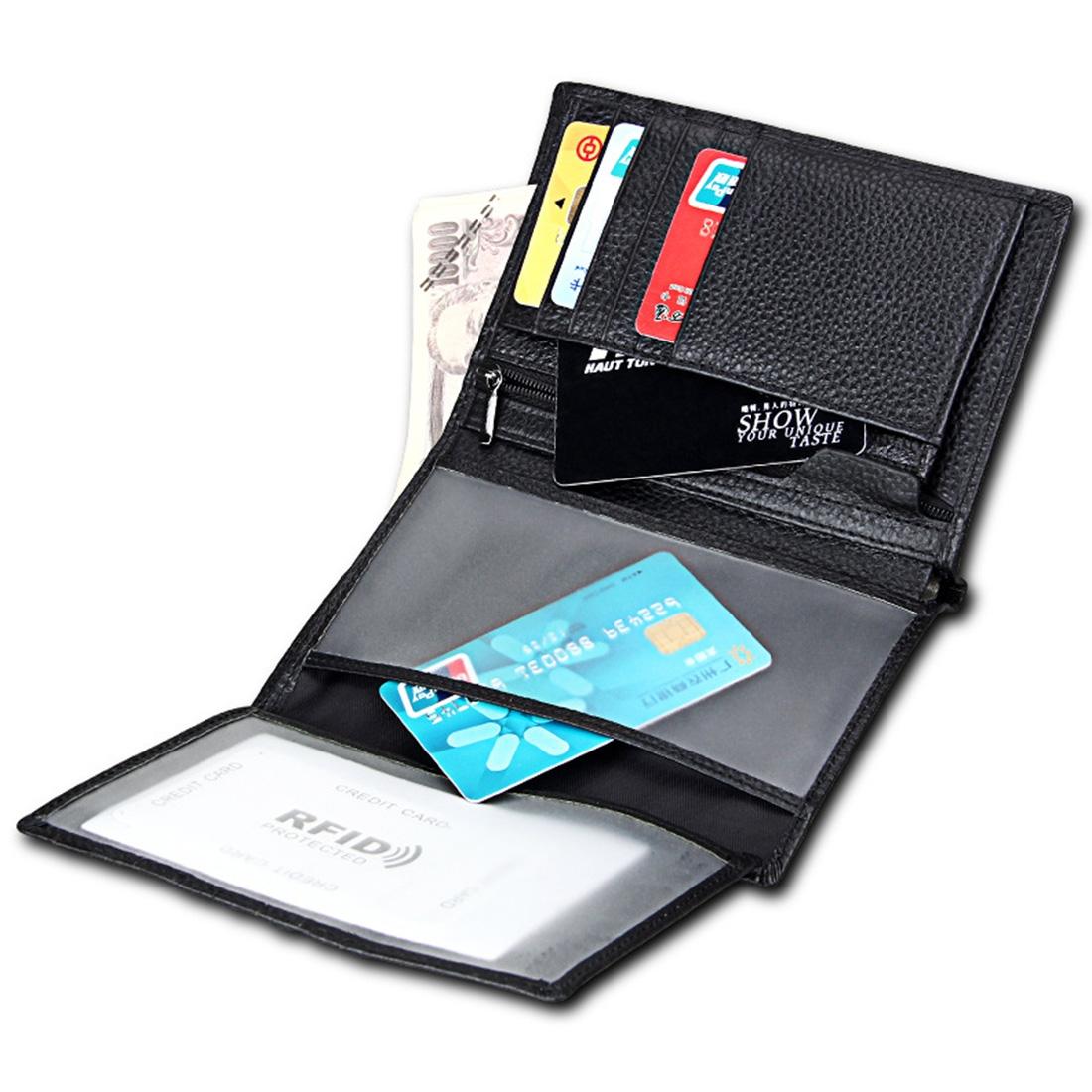 Men Rfid Wallet with Passport Holder - Multi-functional