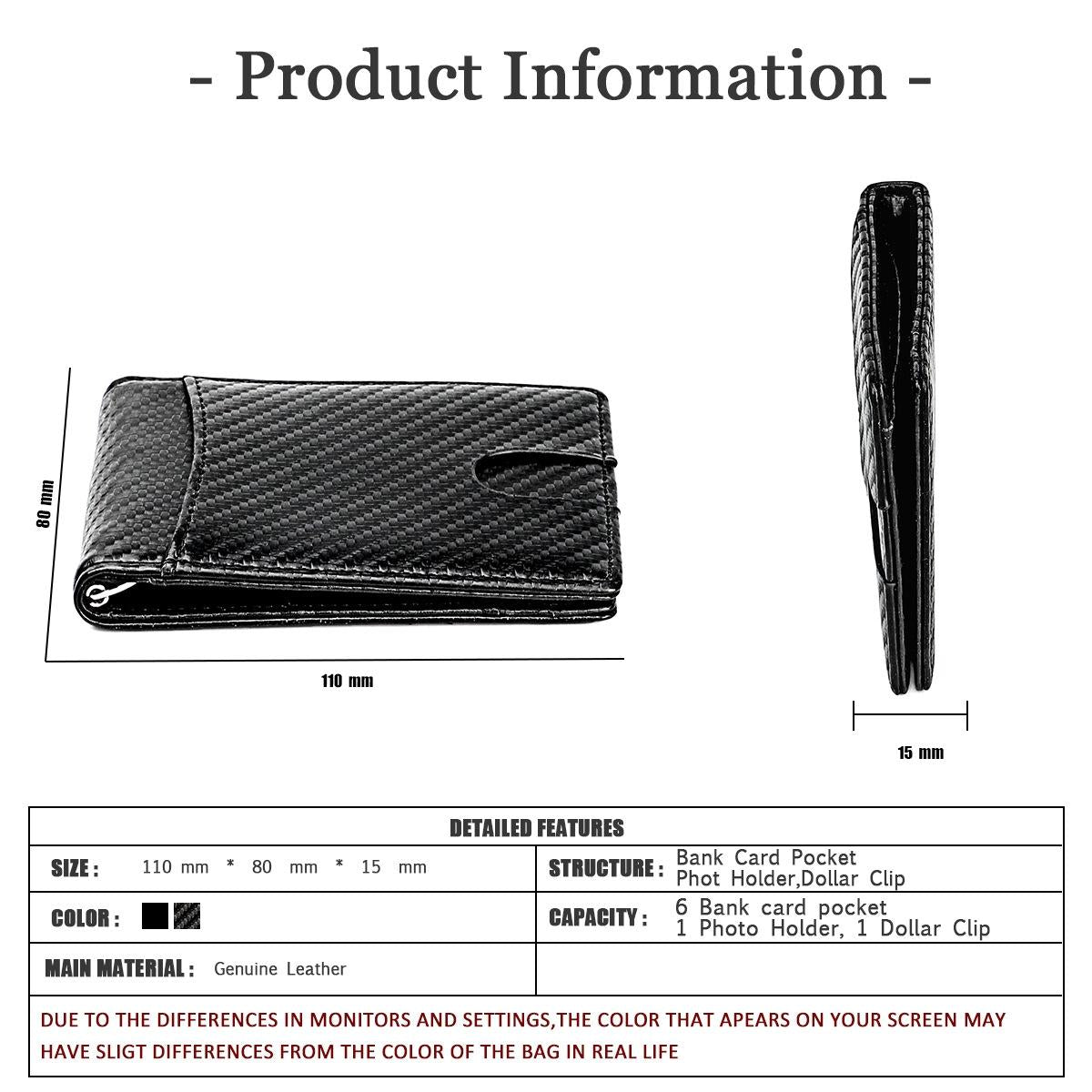 Rfid-blocking Carbon Fiber Men Wallet - Sleek & Secure