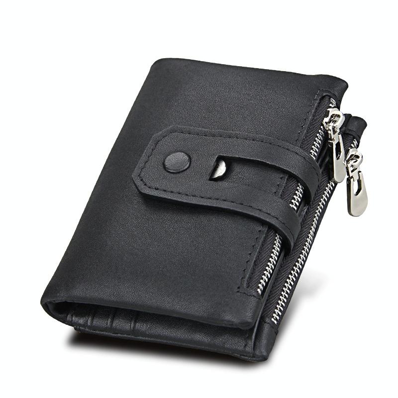 Men Rfid Blocking Cowhide Leather Wallet - Crazy Horse Texture - Ccb1083Tp