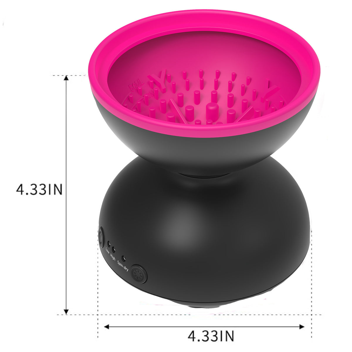 Black USB Electric Makeup Brush Cleaner