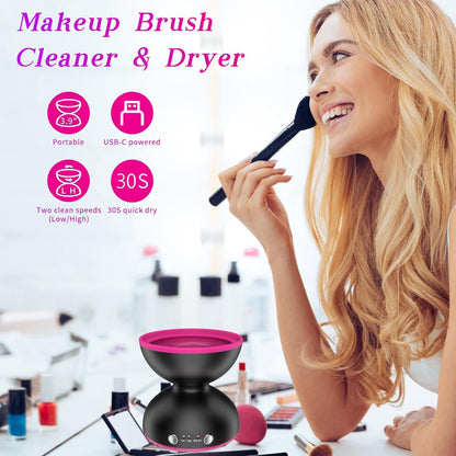 Black USB Electric Makeup Brush Cleaner