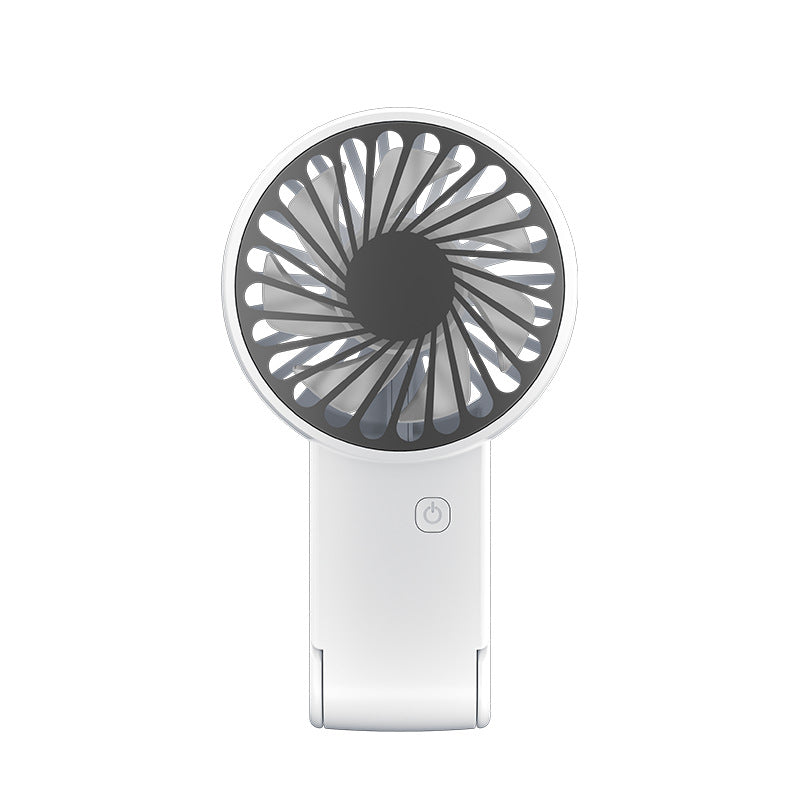 White 2 Pack Mini Portable Handheld Fan Foldable Desktop Personal Fan USB Rechargeable Pocket Fan with 3 Speeds