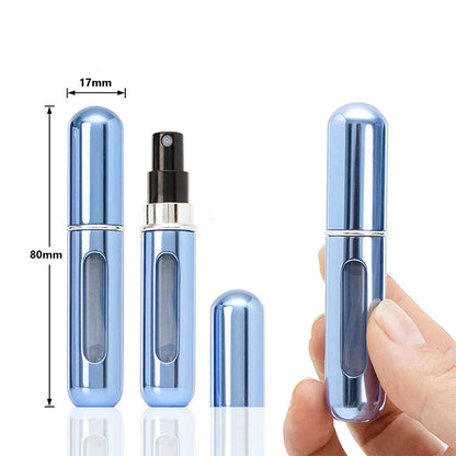 5-Pcs Purple 5ml Refillable Perfume Atomizer Portable Bottom Fill Travel Spray Bottle for Fragrance and Aftershave Australian Travel Essential