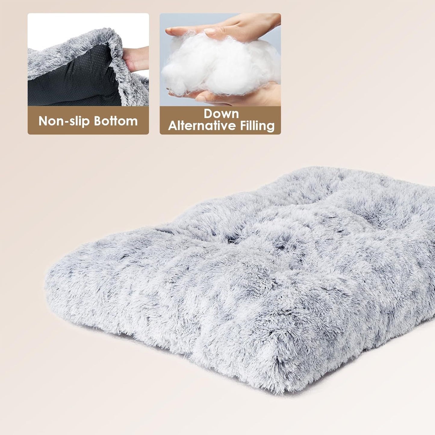 Ultra-Soft Winter Comfort for Your Furry Friend - 65 × 50CM Winter Long Plush Dog Bed