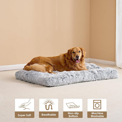 Ultra-Soft Winter Comfort for Your Furry Friend - 65 × 50CM Winter Long Plush Dog Bed