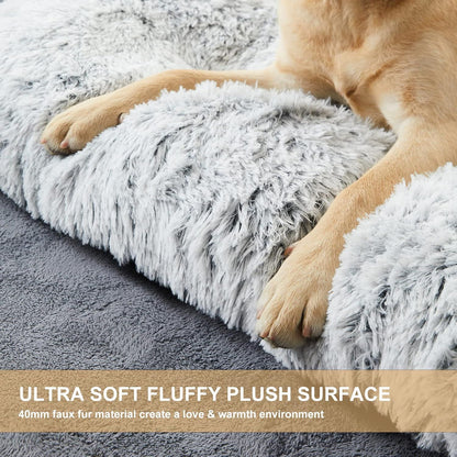 Ultra-Soft Winter Comfort for Your Furry Friend - 65 × 50CM Winter Long Plush Dog Bed