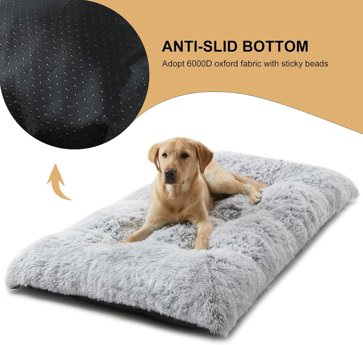 Ultra-Soft Winter Comfort for Your Furry Friend - 65 × 50CM Winter Long Plush Dog Bed