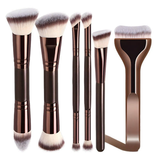 6 Piece Double Ended Makeup Brush Set