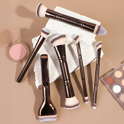 6 Piece Double Ended Makeup Brush Set