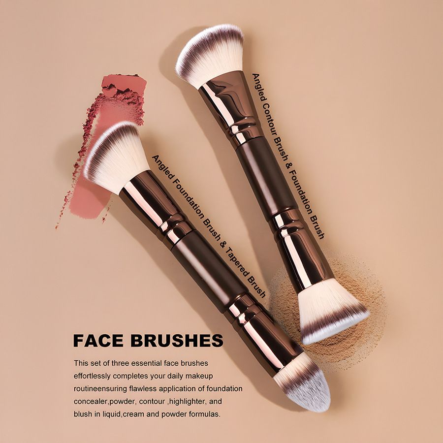 6 Piece Double Ended Makeup Brush Set