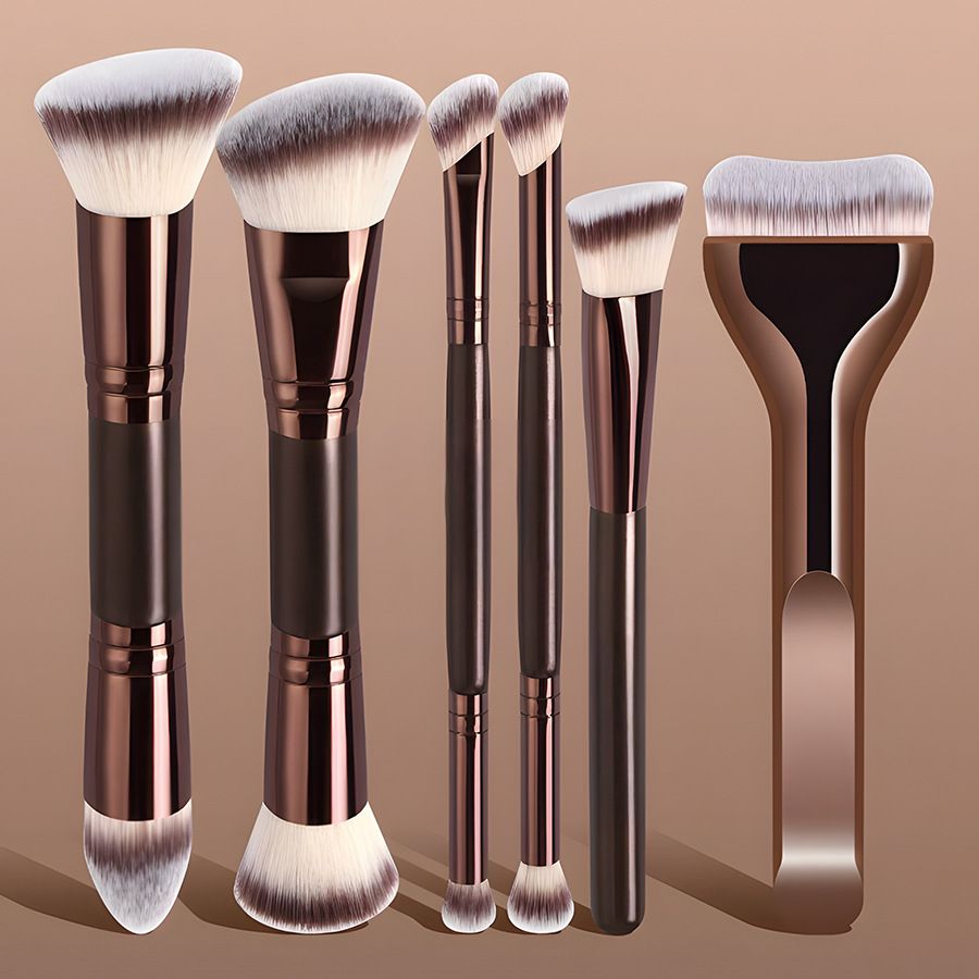 6 Piece Double Ended Makeup Brush Set