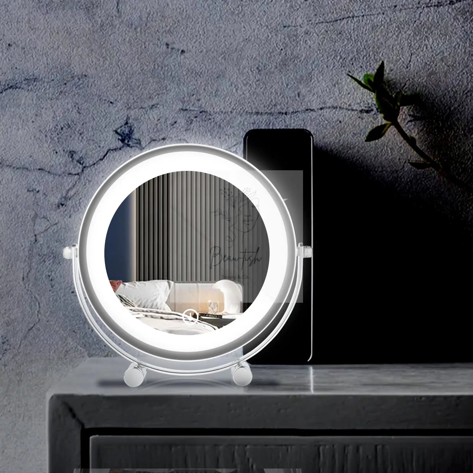 Clevinger San Marino LED Illuminated Makeup, Vanity, and Beauty Mirror Beau-tish