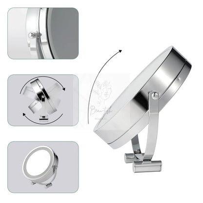 Clevinger San Marino LED Illuminated Makeup, Vanity, and Beauty Mirror Beau-tish