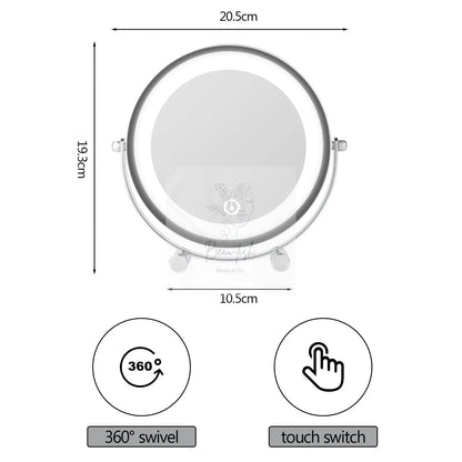 Clevinger San Marino LED Illuminated Makeup, Vanity, and Beauty Mirror Beau-tish