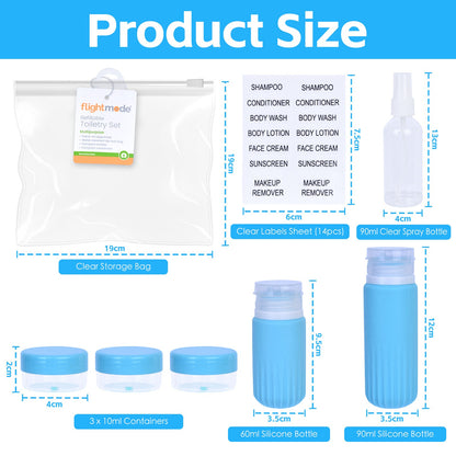 8 Pcs Travel Bottles Set for Toiletries