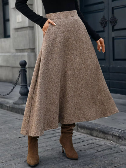 A-Line Midi Skirt