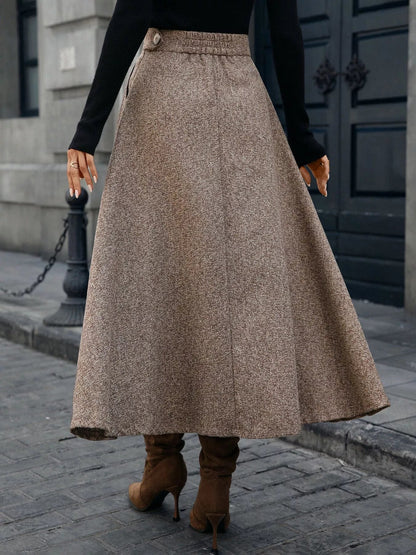 A-Line Midi Skirt