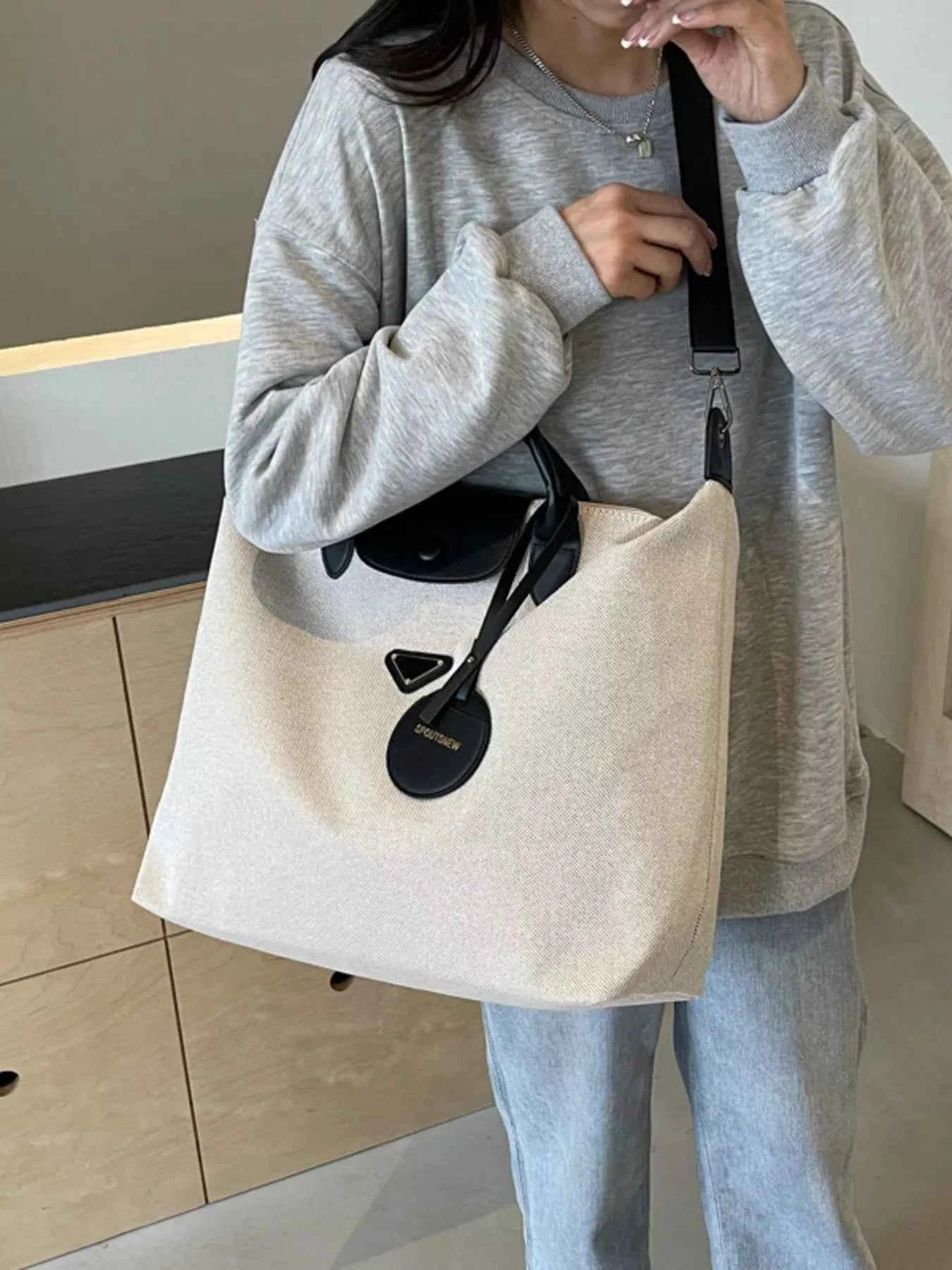 Canvas Travel Bag with Detachable Strap