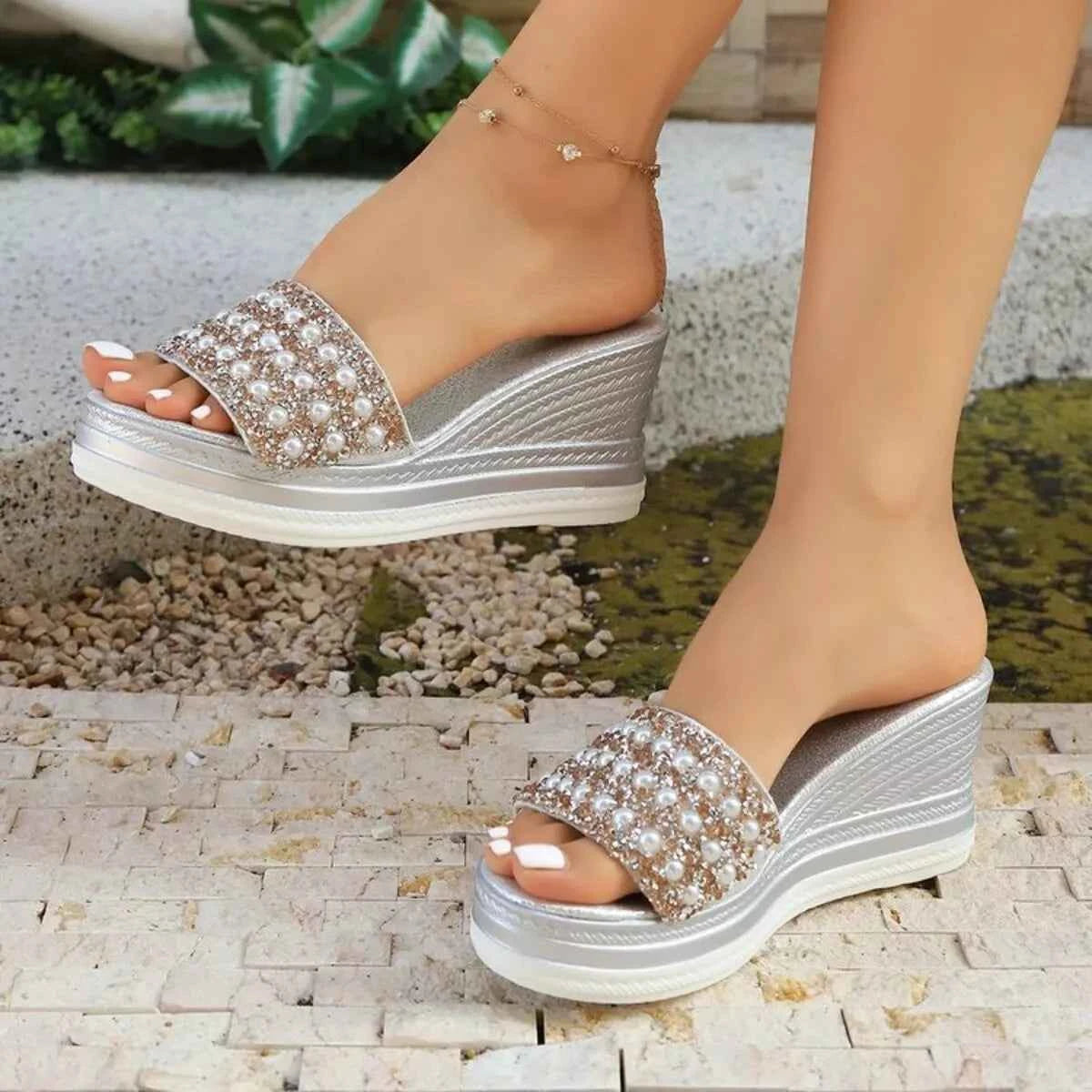 Open Toe Wedge Sandals