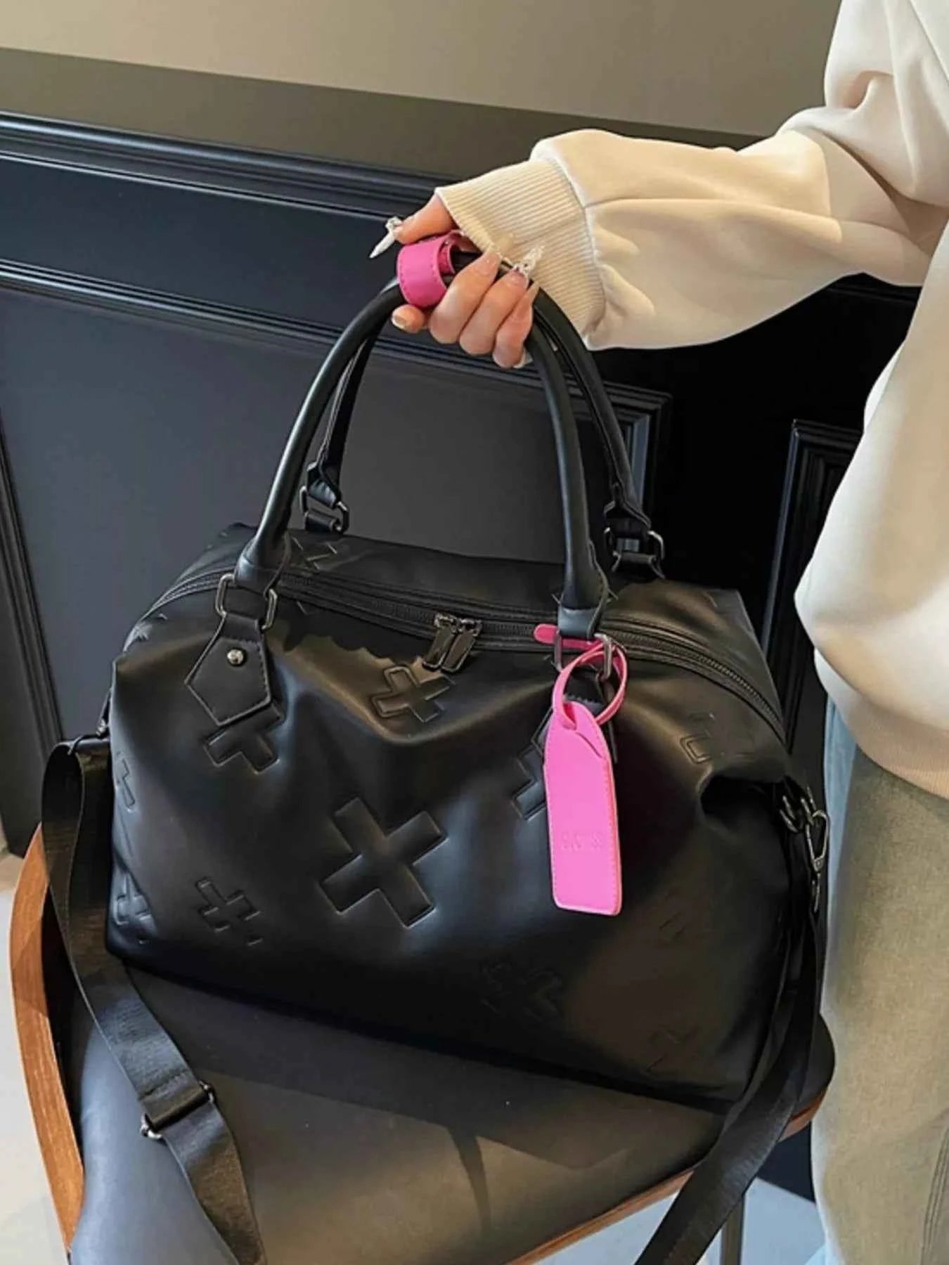Embossed Duffle Bag