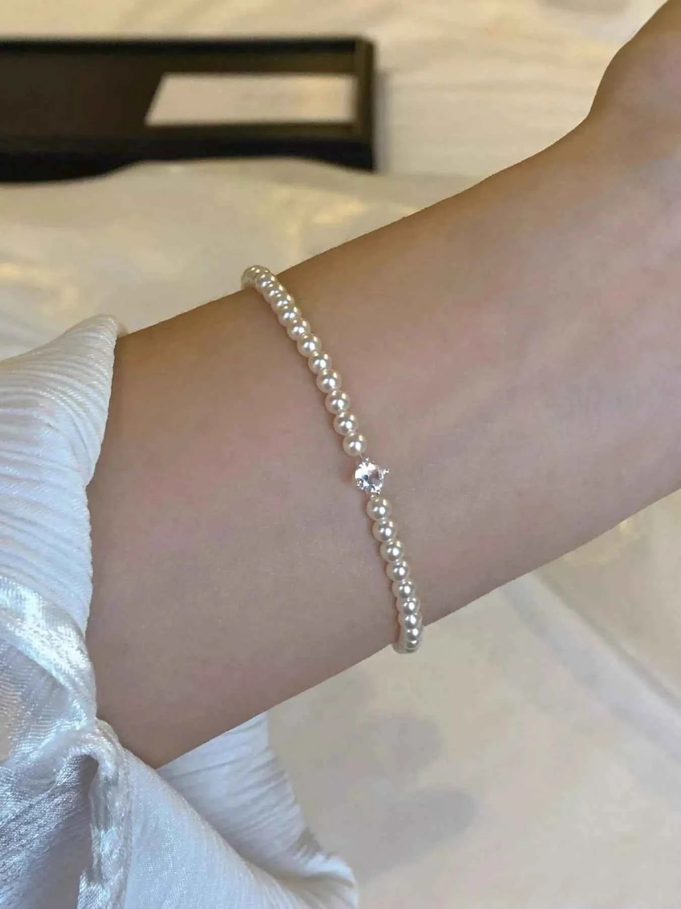 Adjustable Pearl Bracelet