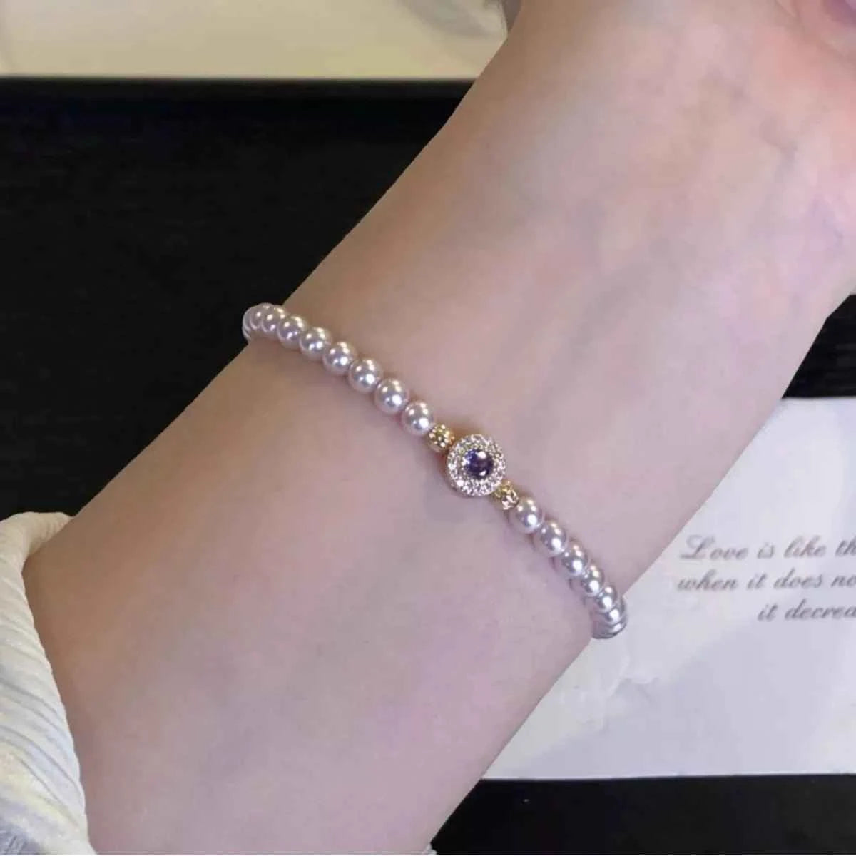 Alloy Pearl Bracelet