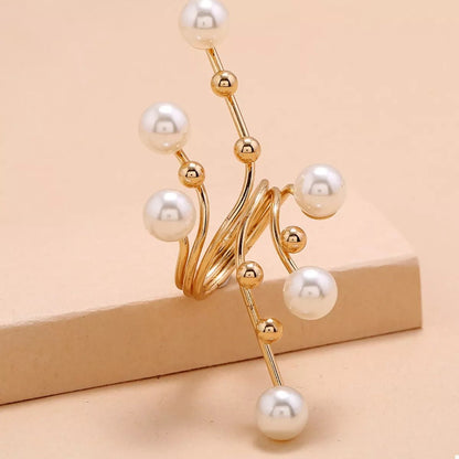 Pearl Bypass Ring Gold Plated