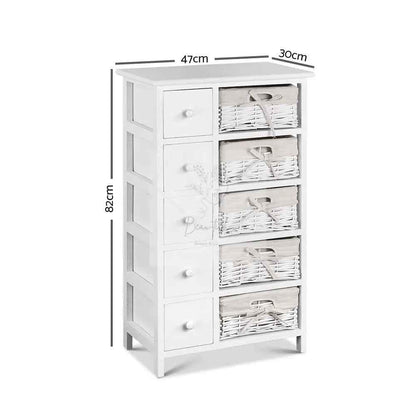 Artiss 5 Chest of Drawers with 5 Baskets - MAY