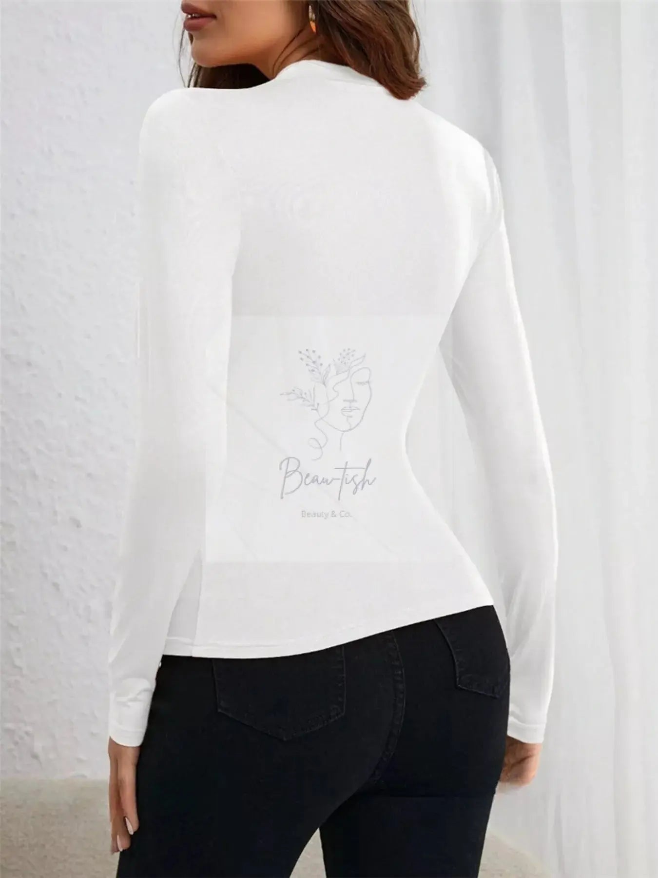 Asymmetrical Cutout Ruched Long Sleeve Top