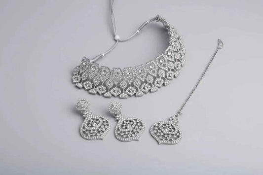 Austrian diamond necklace set