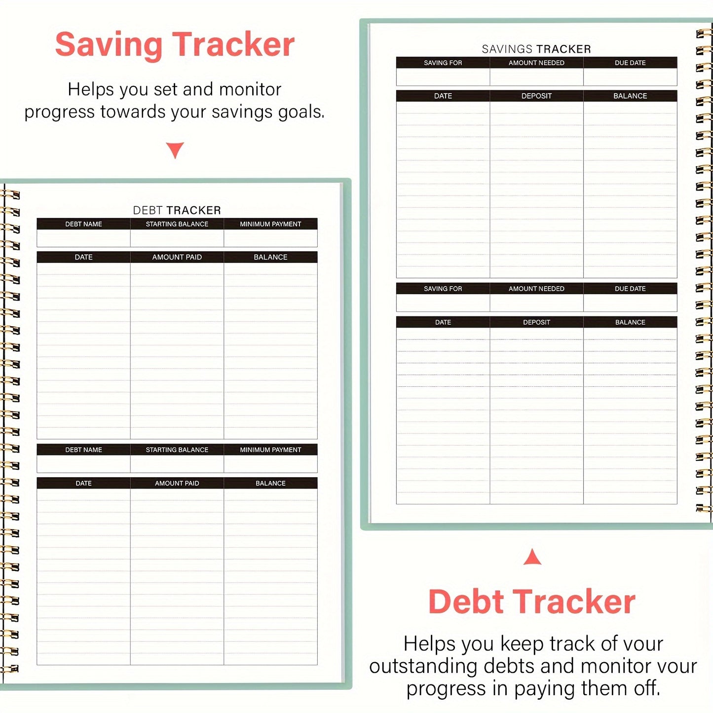 Budget Planner – A5 Undated Monthly Finance & Expense Tracker