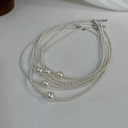 Pearl Bead Choker Necklace