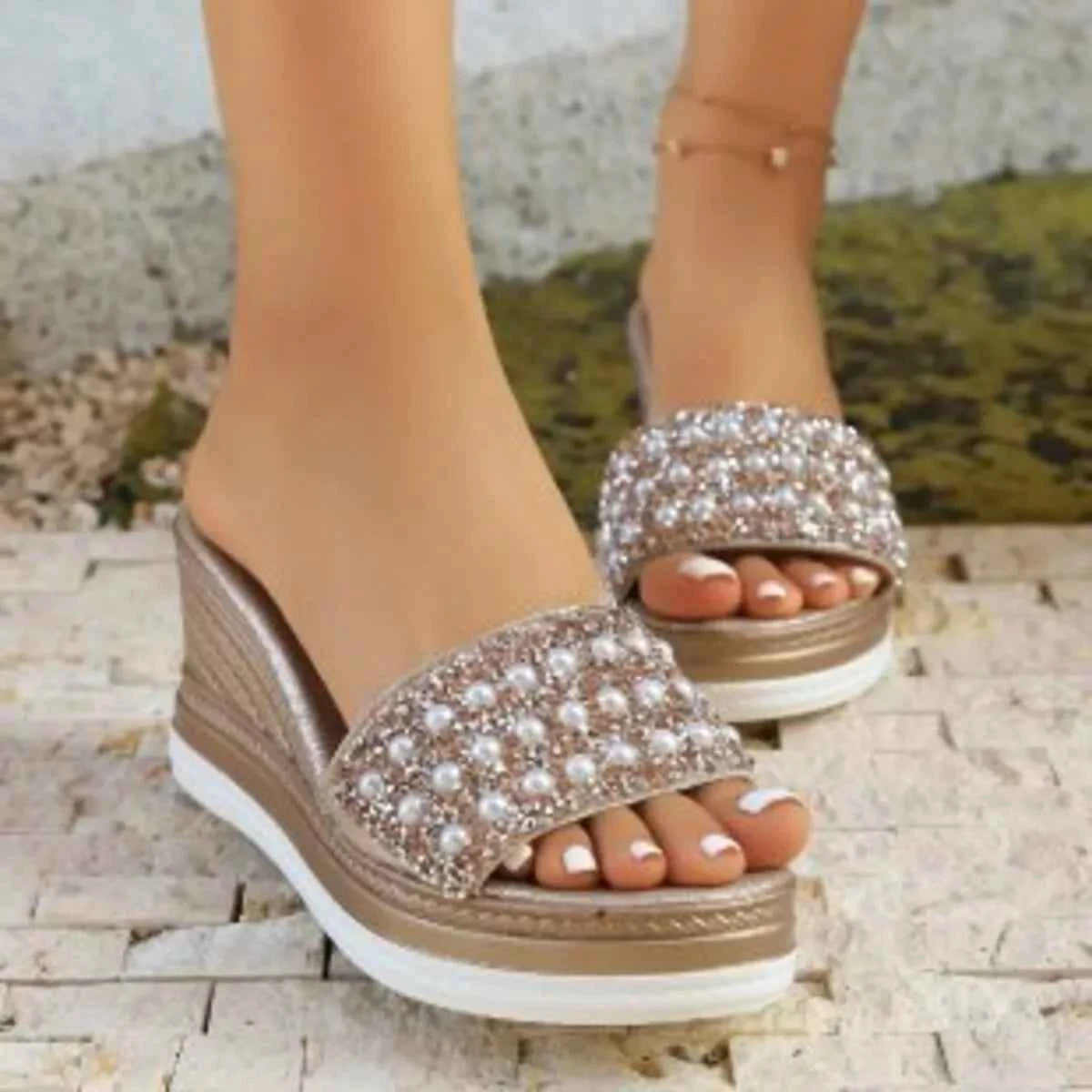 Open Toe Wedge Sandals