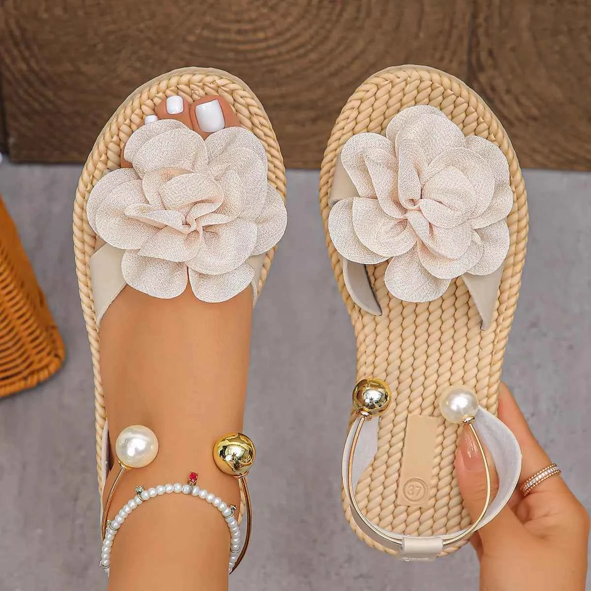 Flower Open Toe Sandals