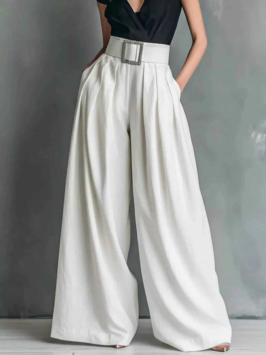High-Waisted Wide-Leg Pants