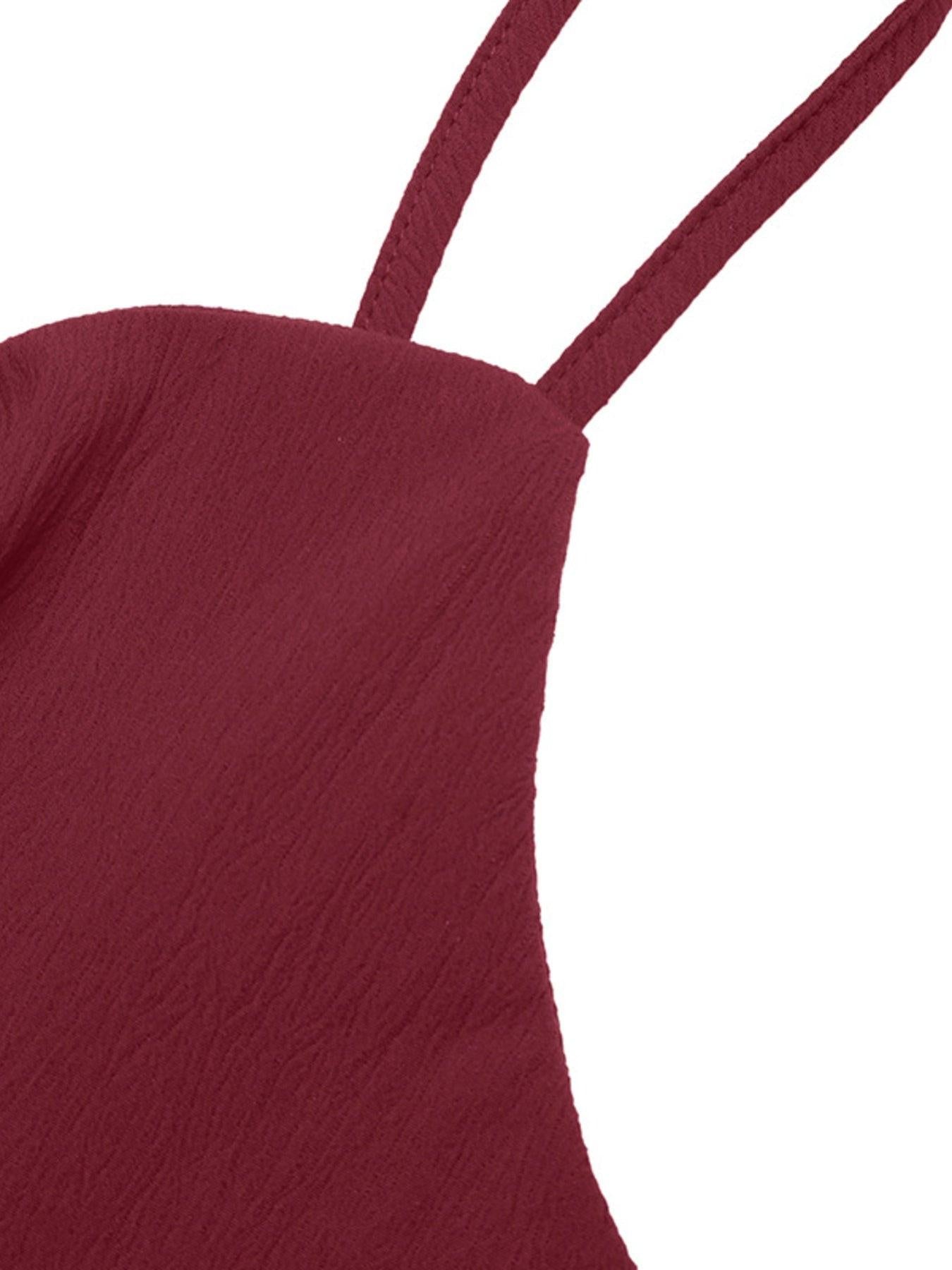 Bow - Knot Spaghetti Strap Romper