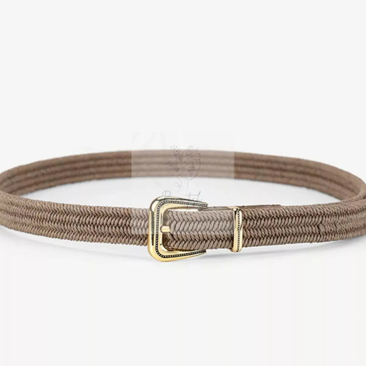 Braided Elastic Stretch Waist Belt