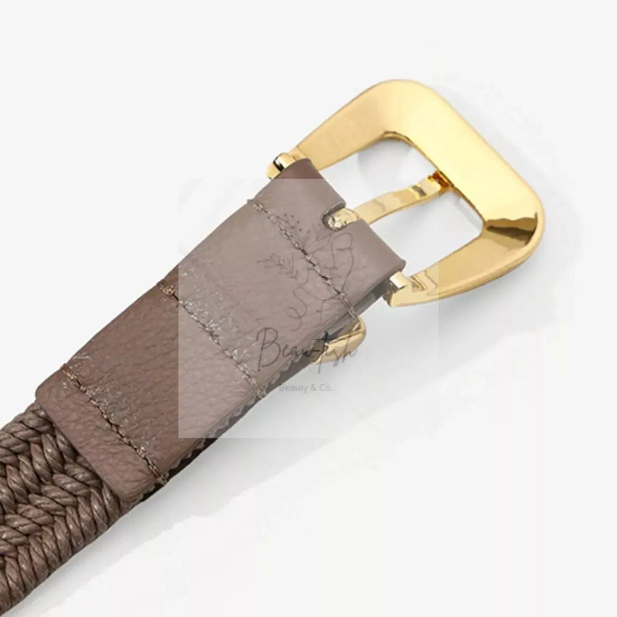 Braided Elastic Stretch Waist Belt