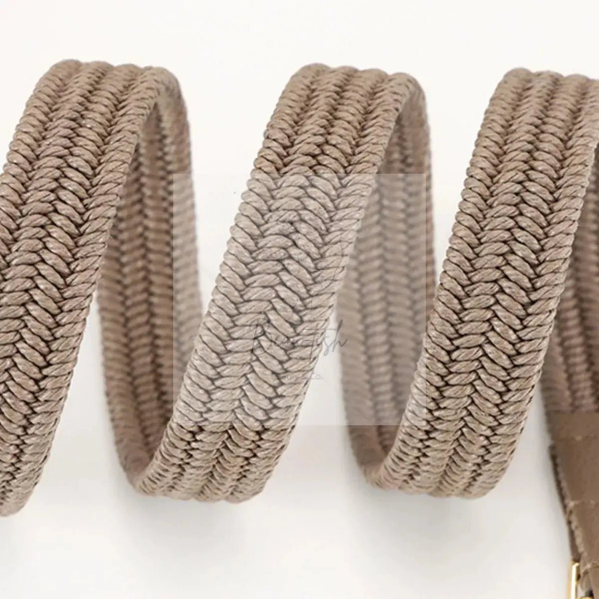 Braided Elastic Stretch Waist Belt