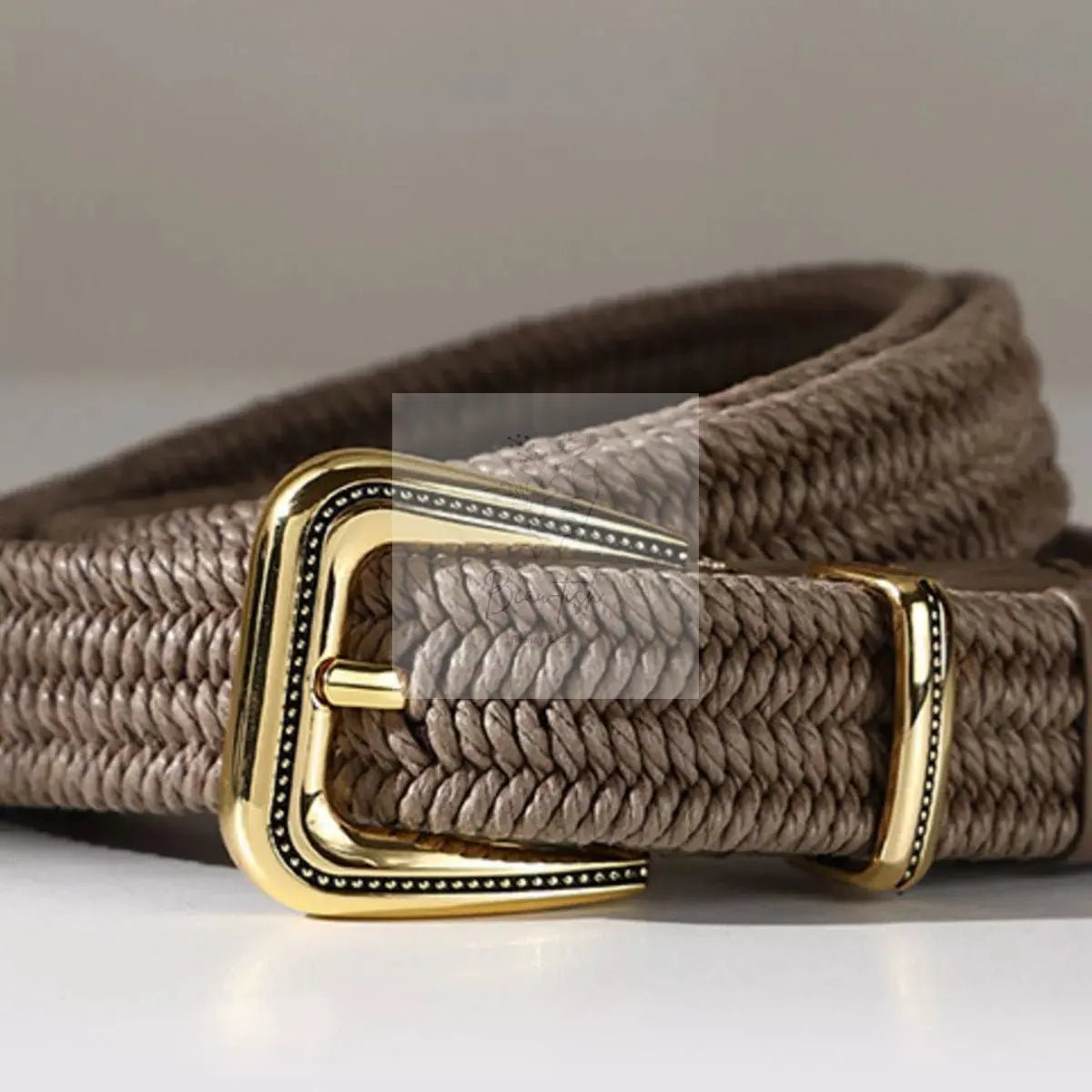 Braided Elastic Stretch Waist Belt