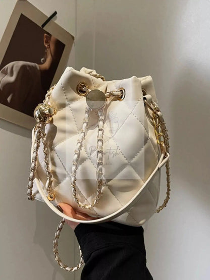 Bucket Crossbody Bag with Chain