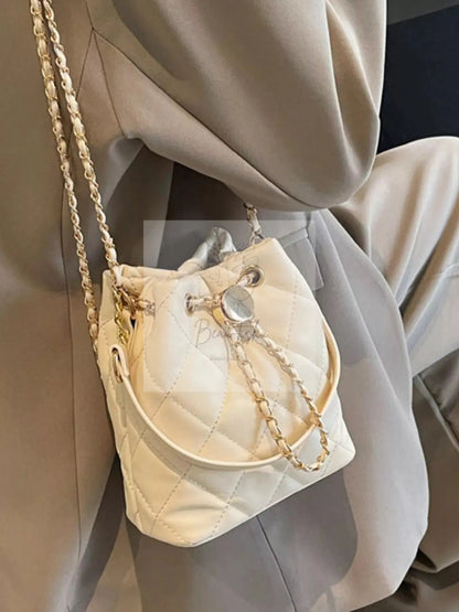 Bucket Crossbody Bag with Chain