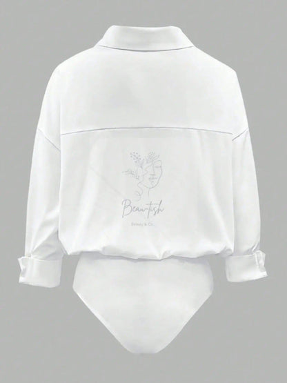 Button-Down Long Sleeve Bodysuit