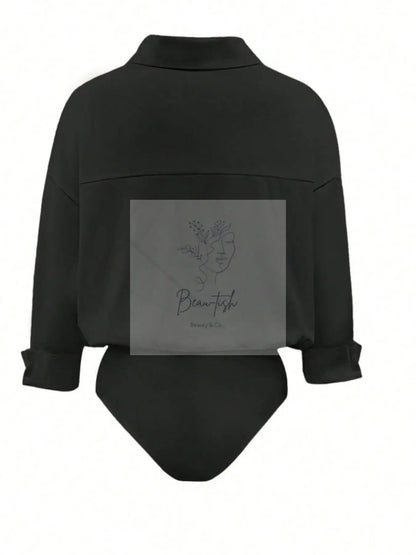 Button-Down Long Sleeve Bodysuit