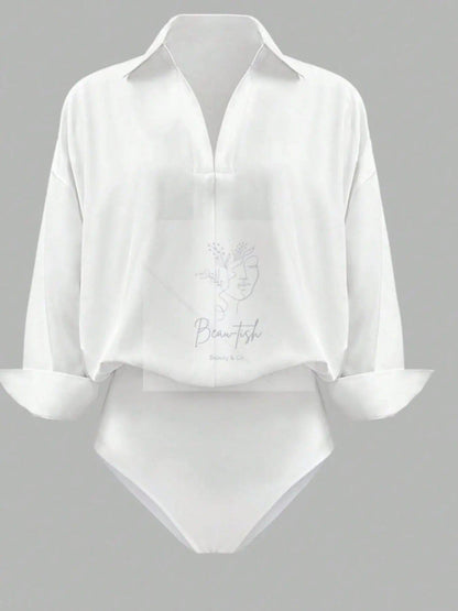 Button-Down Long Sleeve Bodysuit