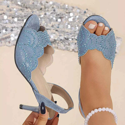 Peep Toe Kitten Heels Sandals