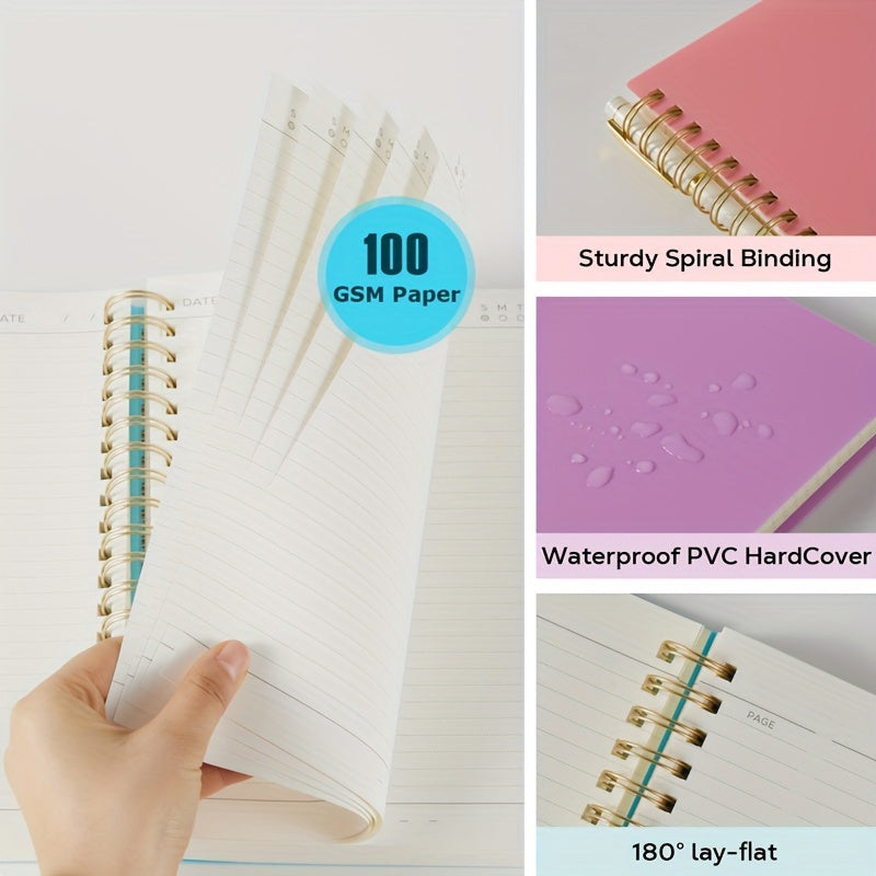 A4 Spiral Notebook Journal – 300 Pages Hardcover Lined Notebook